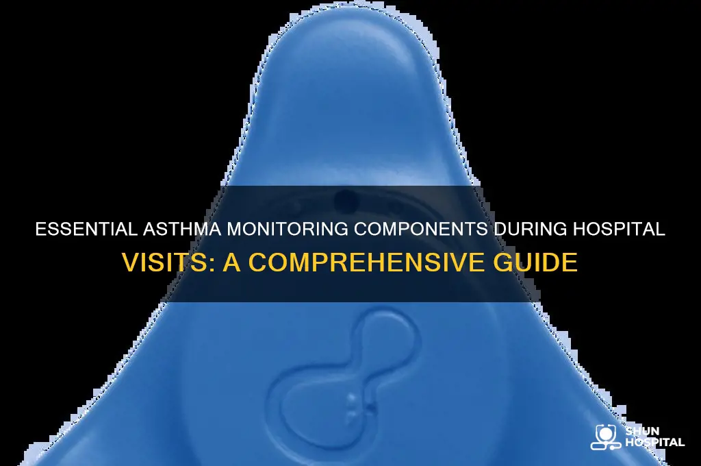 what components of asthma should be monitored during hospital visit