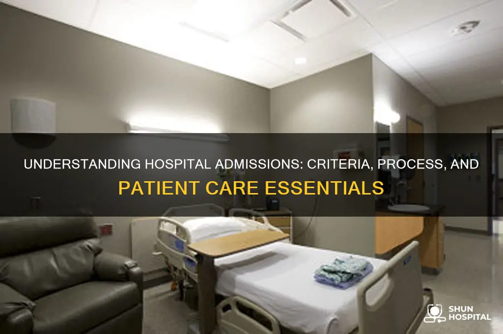 what constitutes a hospital admission