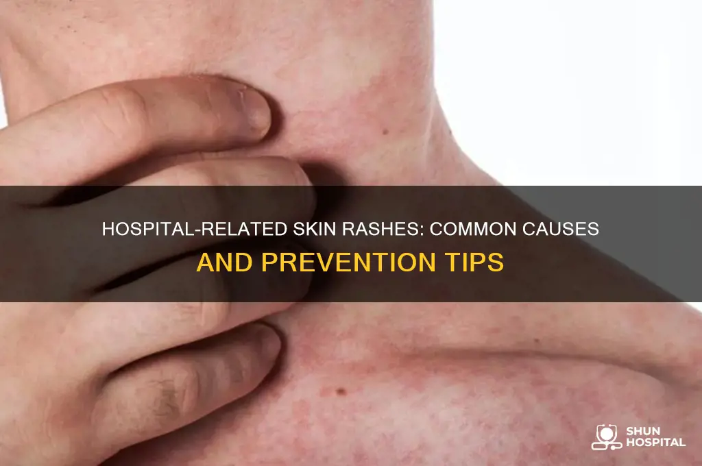 what could cause a skin rash in a hospital