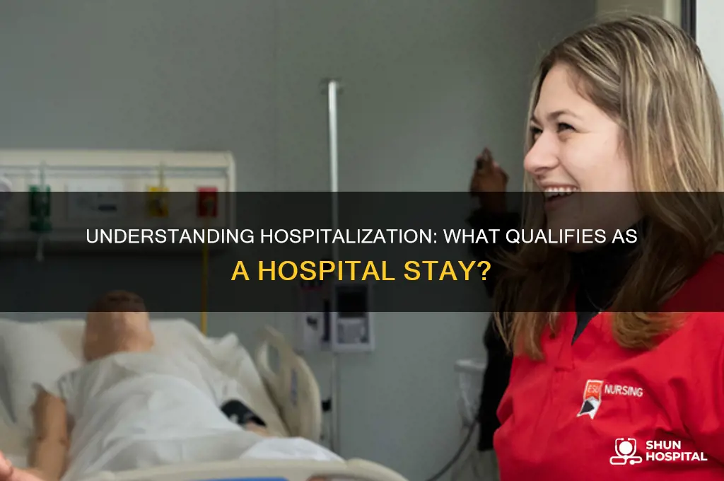 what counts as a hospitalization