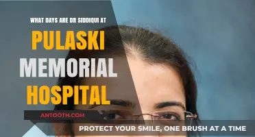 Dr. Siddiqui's Schedule at Pulaski Memorial Hospital: Days and Availability