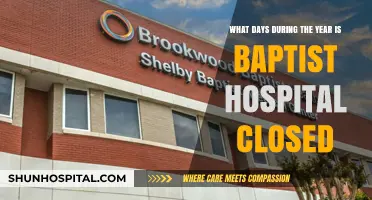 Baptist Hospital Closure Dates: Understanding Annual Operational Schedule