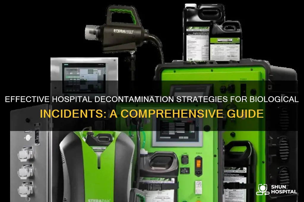 what decontamination do you need for biological event in hospitals