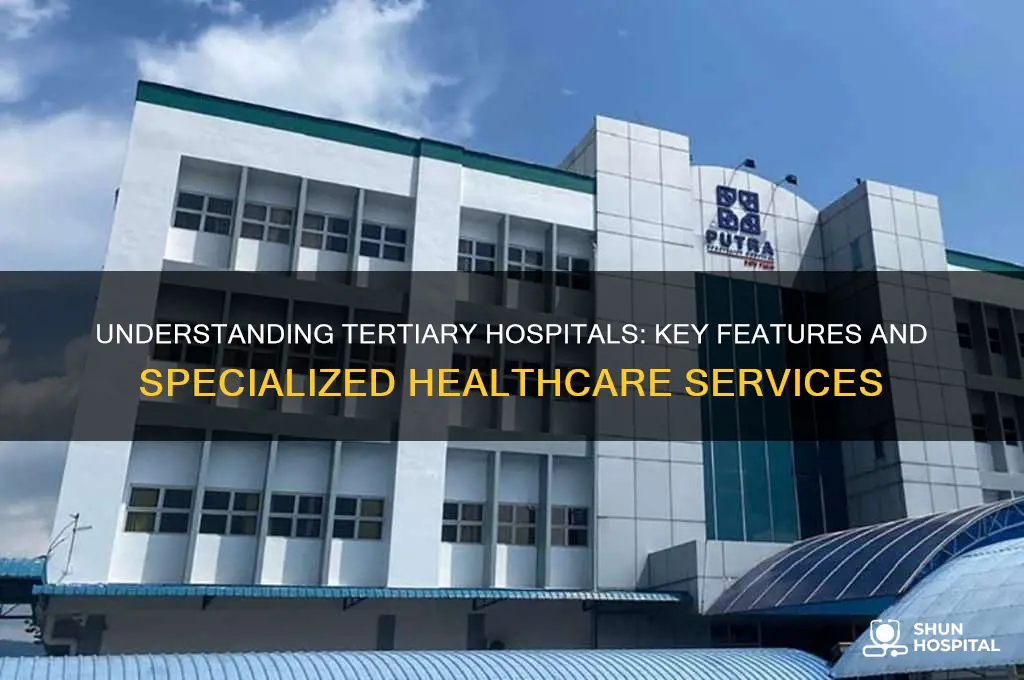 what defines a tertiary hospital
