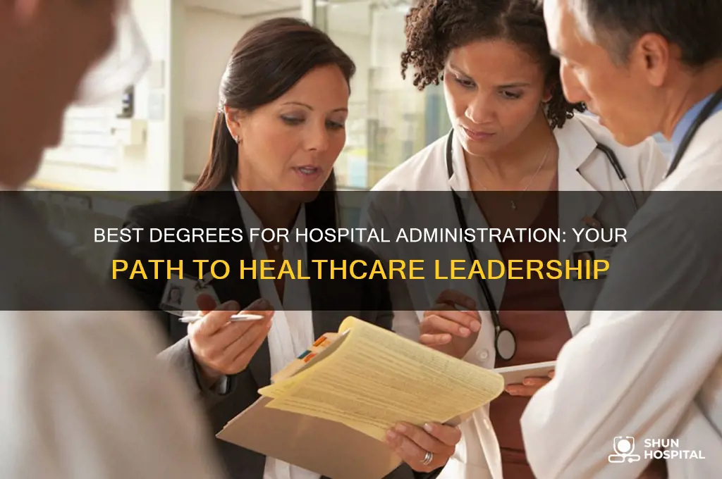 what degree for hospital administration