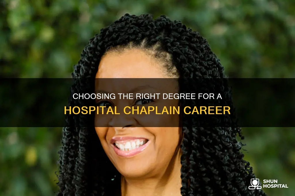 what degree is good to become a hospital chaplain