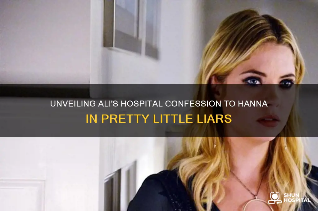 what did ali say to hanna in the hospital pll