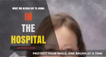 Alison's Hospital Words to Jenna: Unraveling the Emotional Conversation
