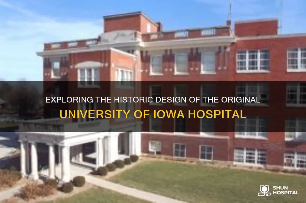 what did the original university of iowa hospital look like