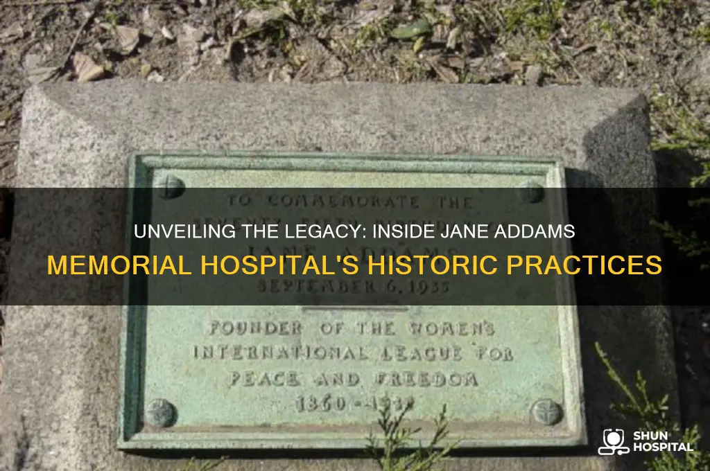 what did they do in the jn addams memorial hospital