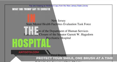 Trump's Hospital Visit: What He Told Christie During His Recovery
