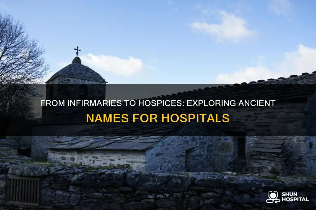 what did we call hospitals back in the olden days