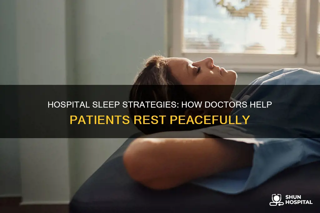 what do doctors do to make us sleep in hospital
