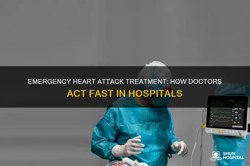 what do doctors do to stop heart attcks in hospital