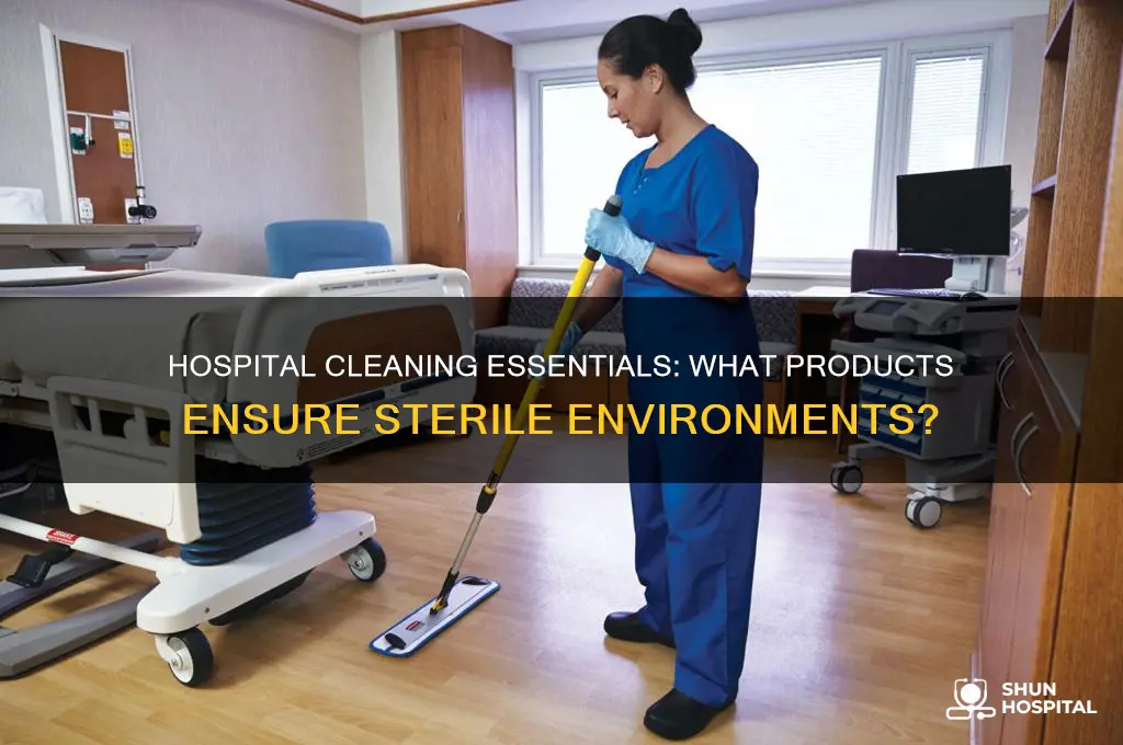 what do hospital clean with