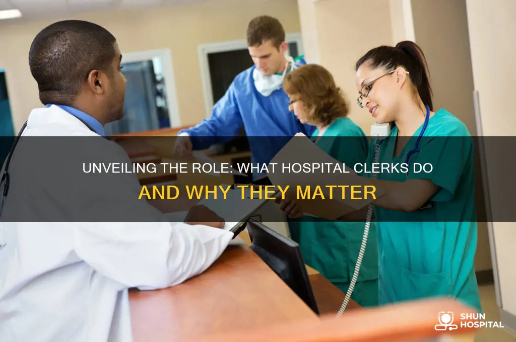 what do hospital clerks do