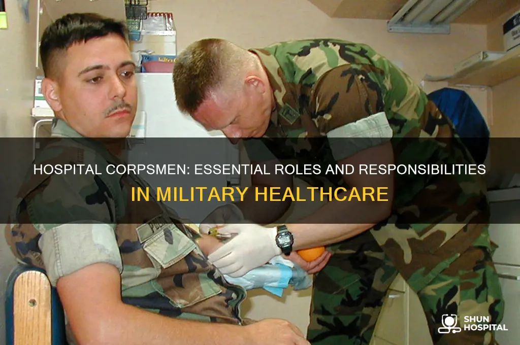 what do hospital corpsman do
