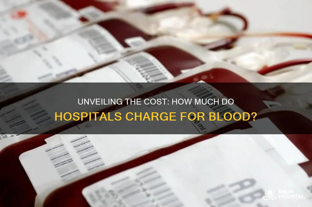 what do hospitals charge for a pint of blood