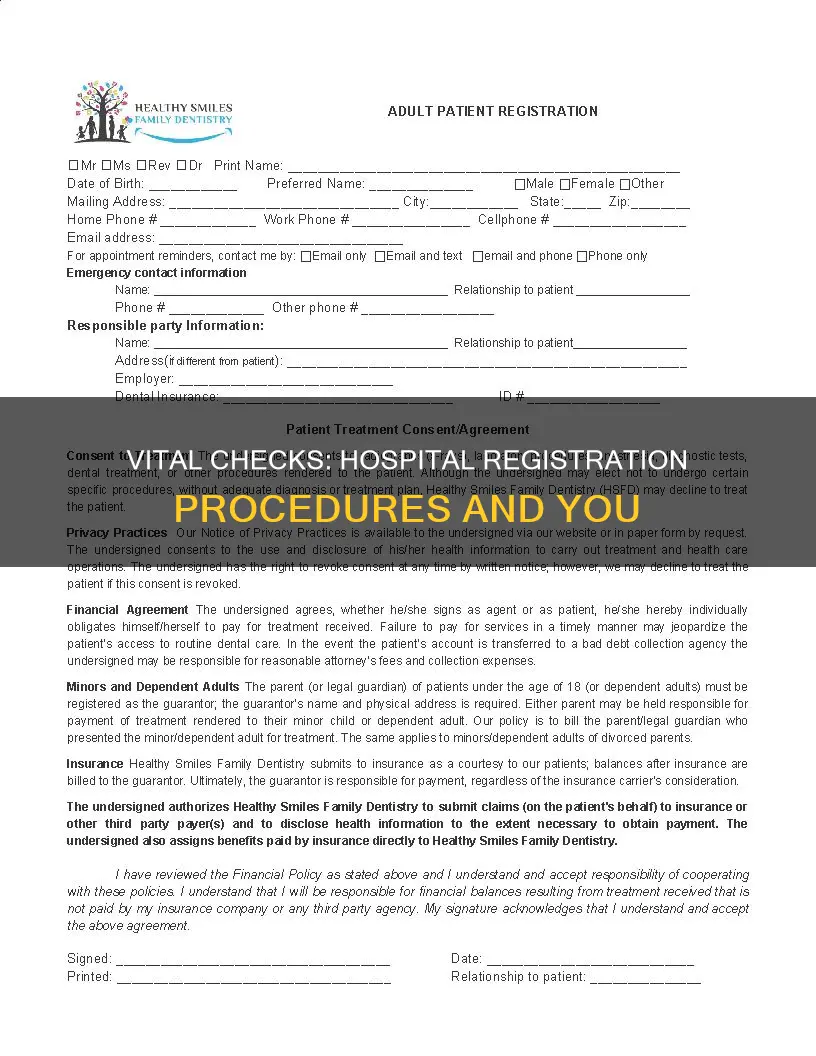 what do hospitals check for upon registration