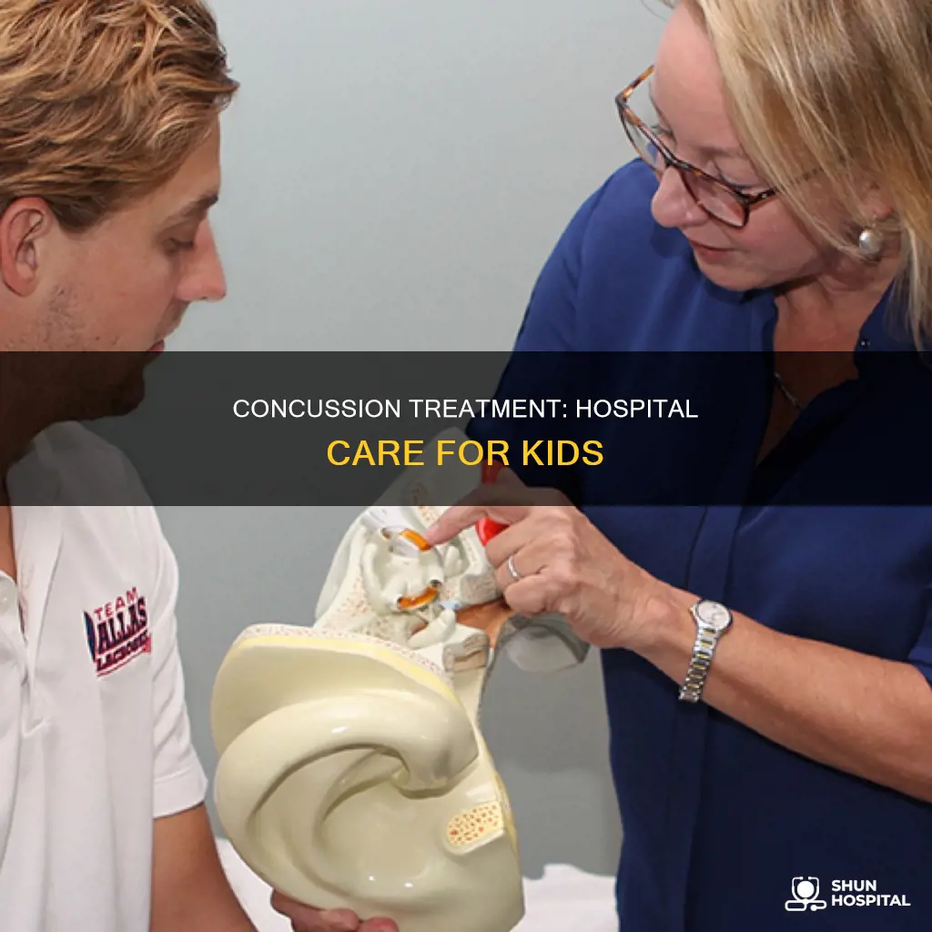 what do hospitals do for kids concussion