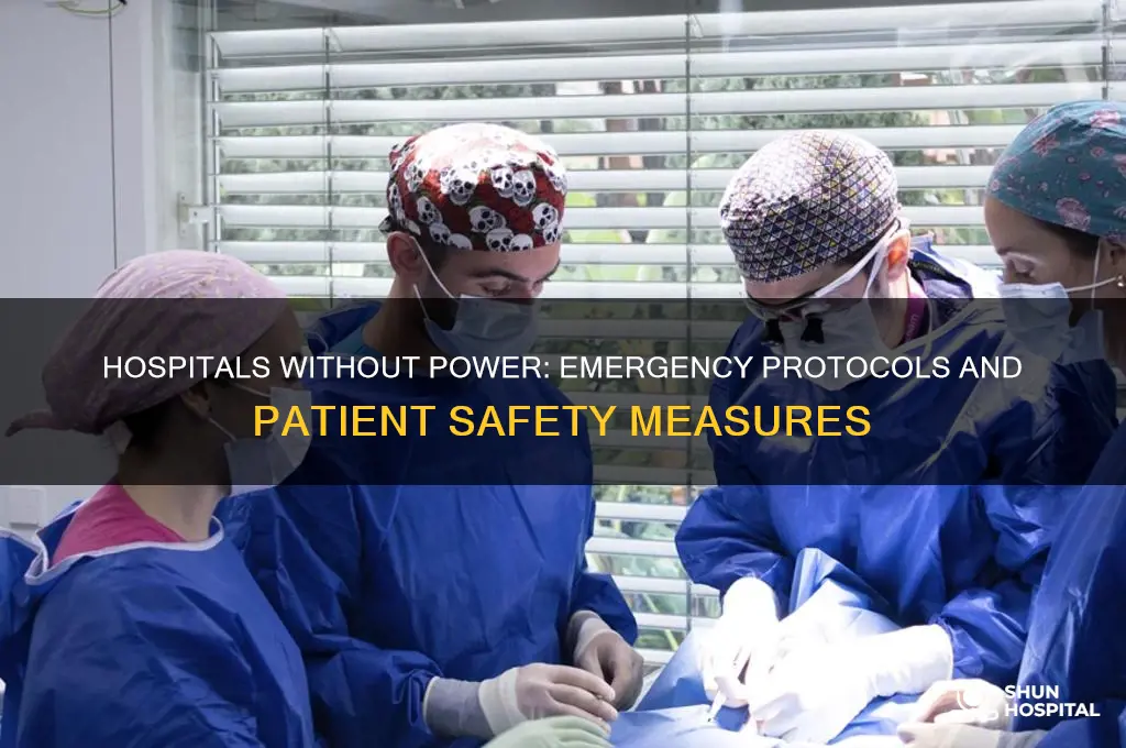 what do hospitals do when there is no power