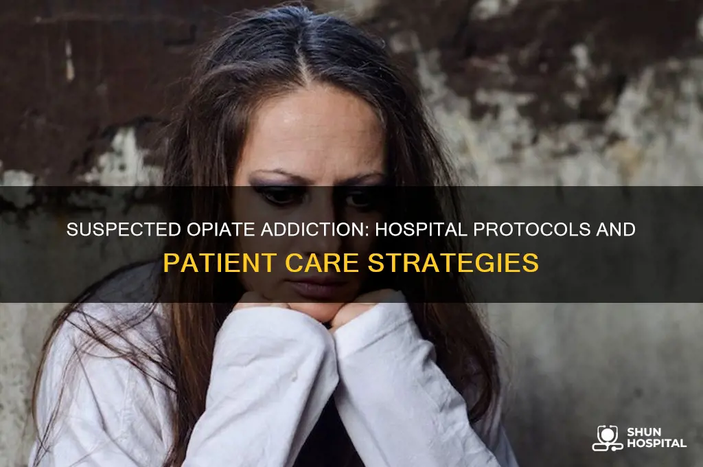 what do hospitals do when they suspect opiate addiction