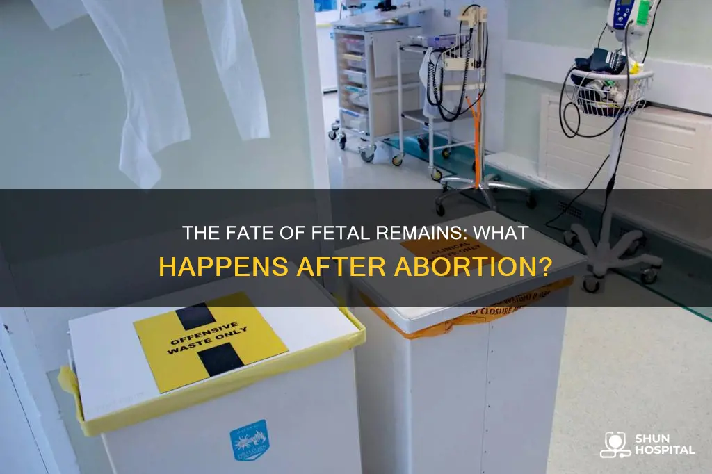 what do hospitals do with aborted fetus