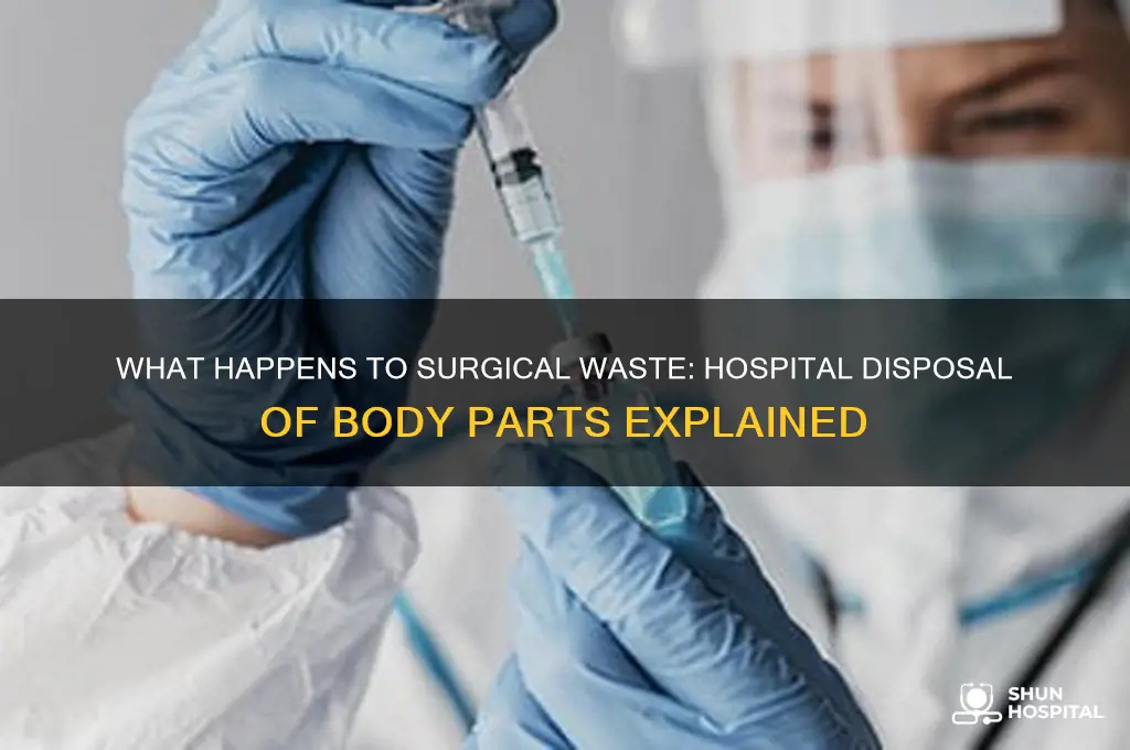 what do hospitals do with body parts after surgery