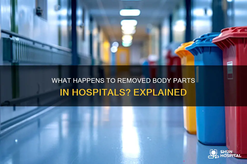 what do hospitals do with body parts they remove
