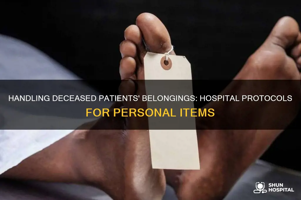 what do hospitals do with dead people