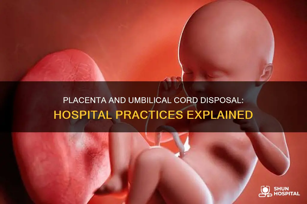 what do hospitals do with placenta and umbilical cord