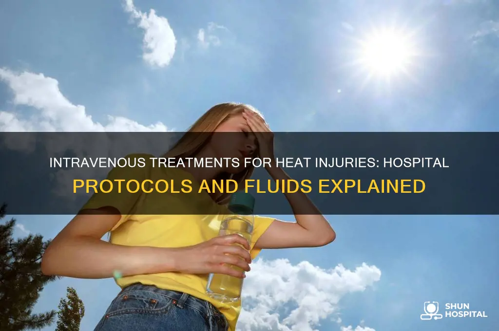 what do hospitals give intraveinously to to heat injuries