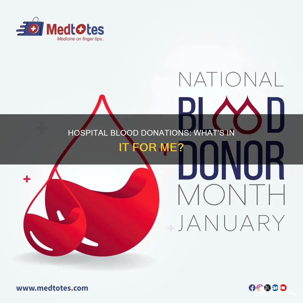 what do hospitals give you for blood