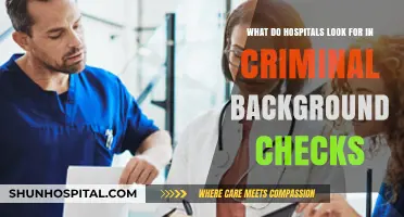 Hospitals' Criminal Background Checks: Key Criteria for Healthcare Employment