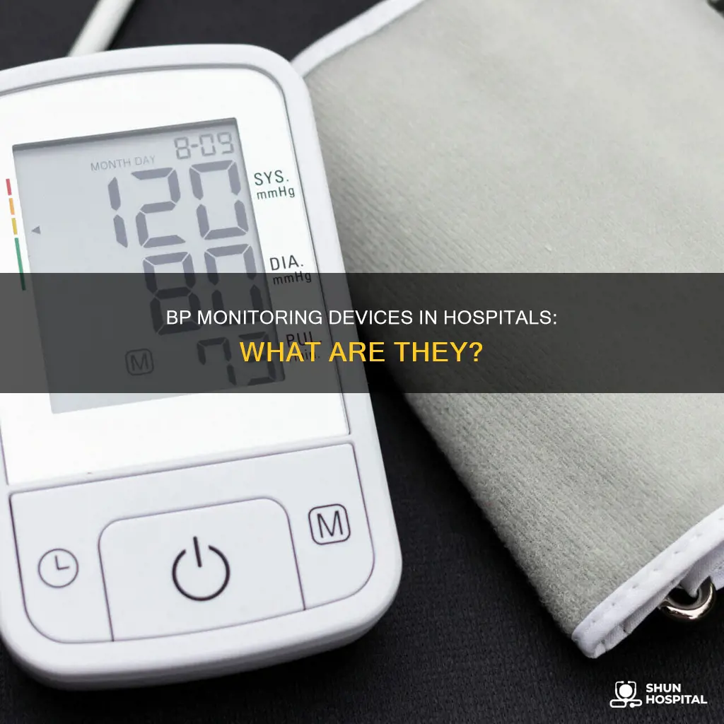 what do hospitals monitor your bp with
