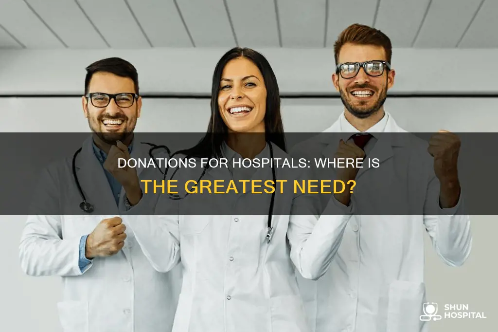 what do hospitals need most of donations