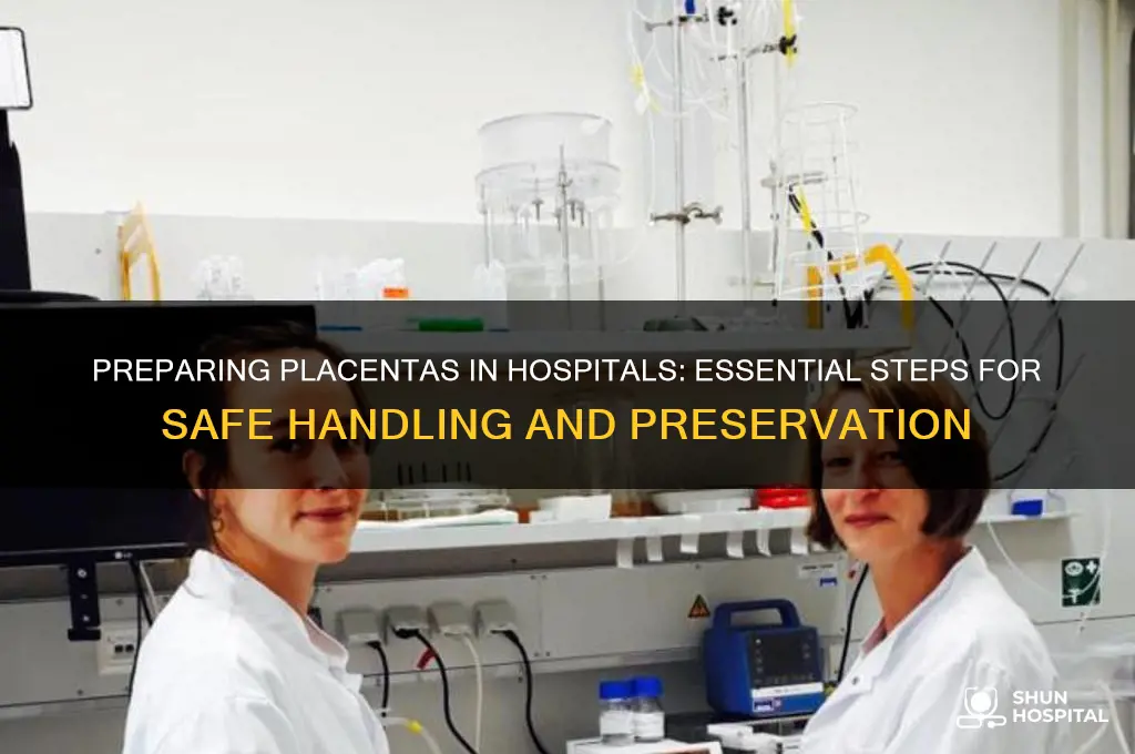 what do hospitals need to do to prepare placentas