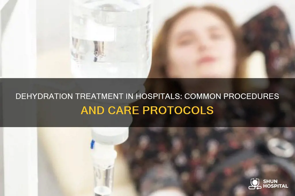 what do hospitals normally do if you are dehydrated