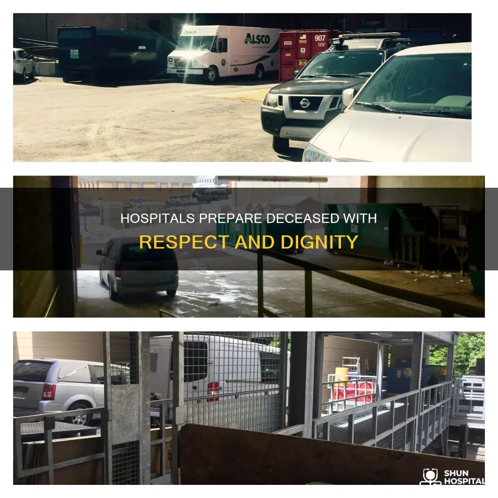 what do hospitals put on deceased person