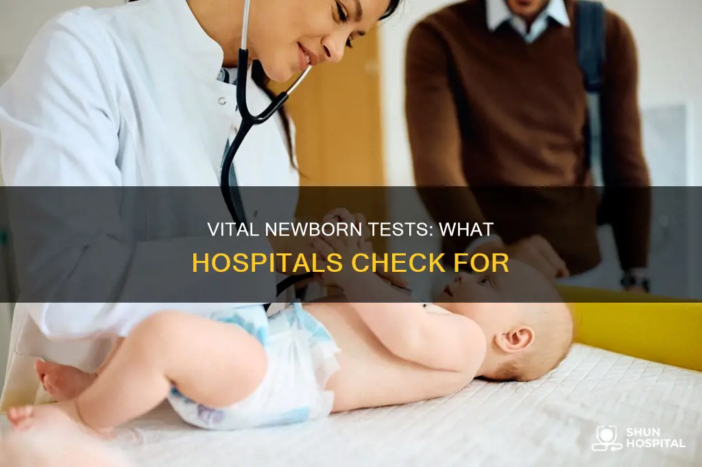 what do hospitals test for in newborns