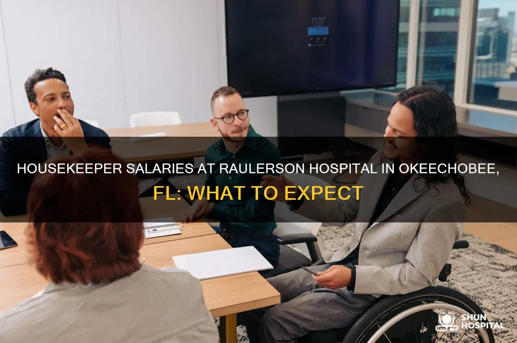 what do housekeepers at raulerson hospital in okeechobee fl make