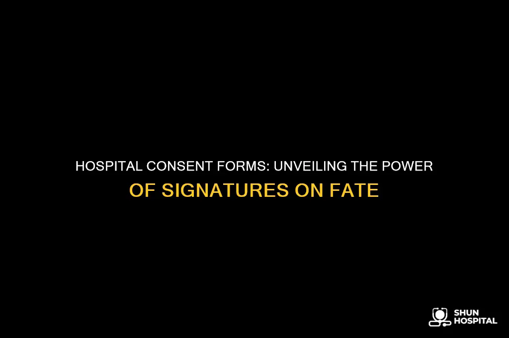 what do people sign in hospital determining their fate