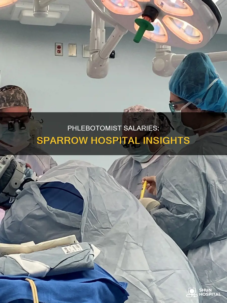 what do phlebotomist earn at sparrow hospital