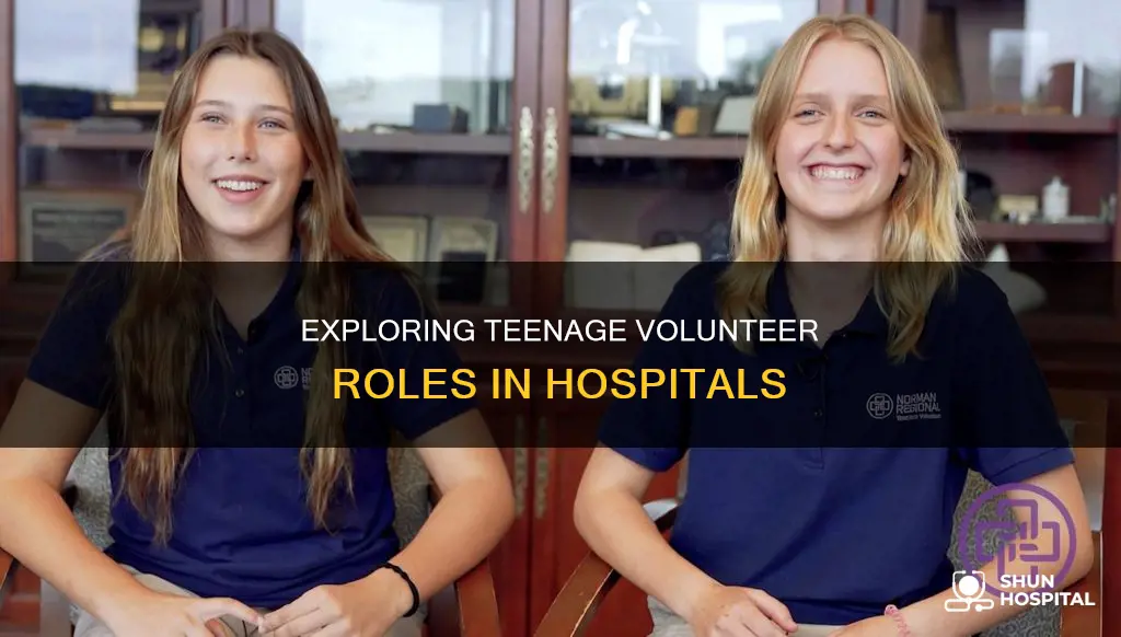 what do teenage volunteers do at hospitals