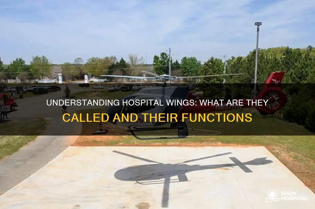 what do the call a wing in a hospital