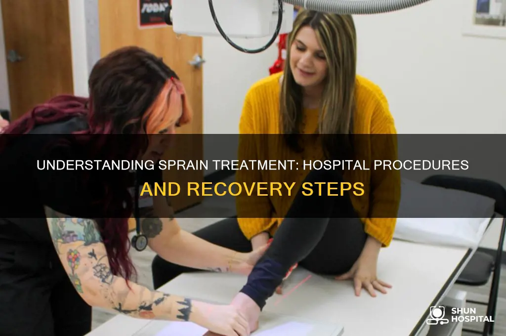 what do they do at the hospital for a sprain