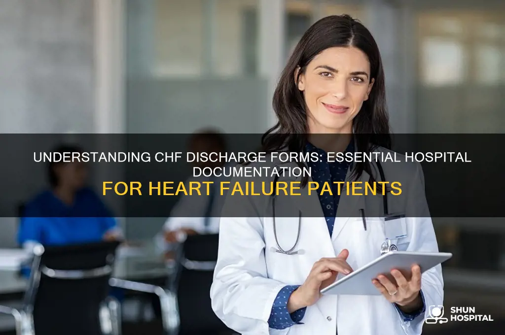 what do we cal the hospital form for chf discharge
