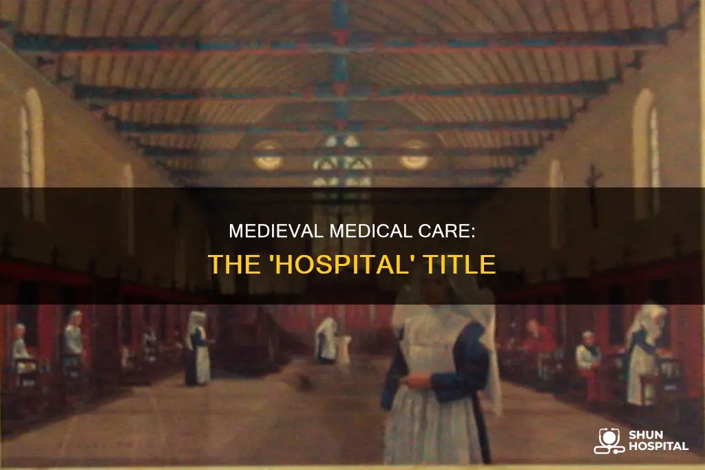 what do you call a medieval hospital