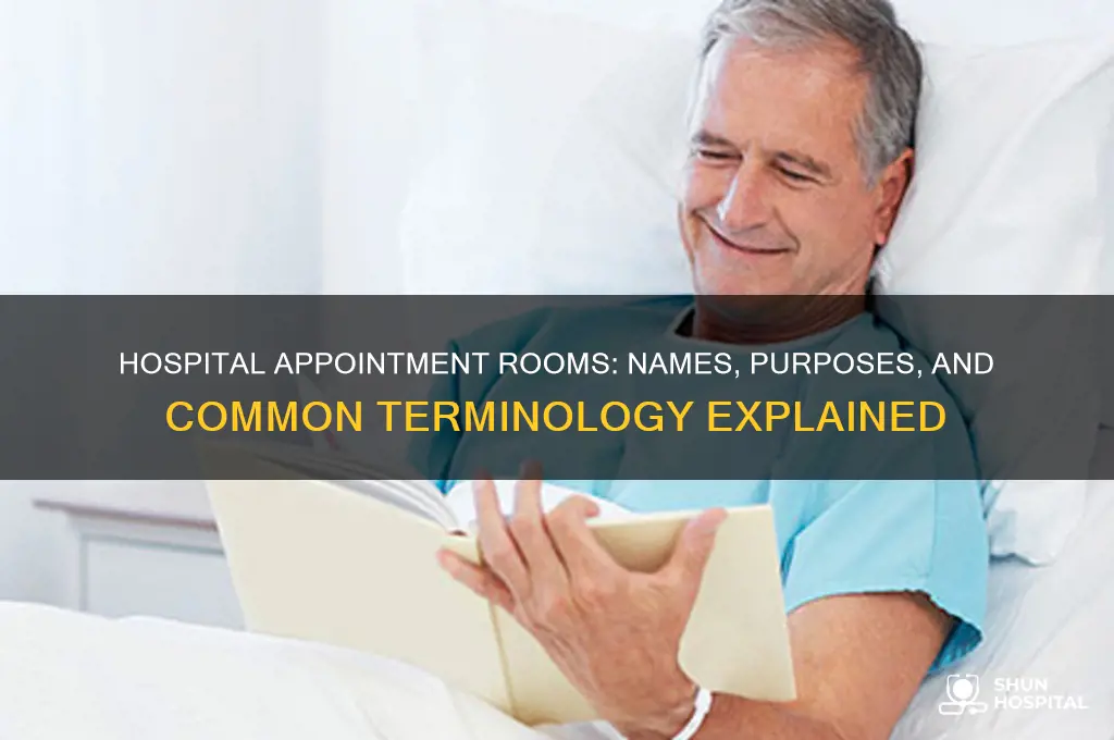 what do you call appointment rooms in the hospital