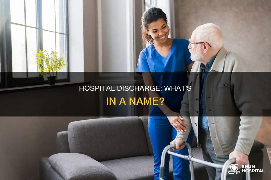 what do you call checkout of hospital